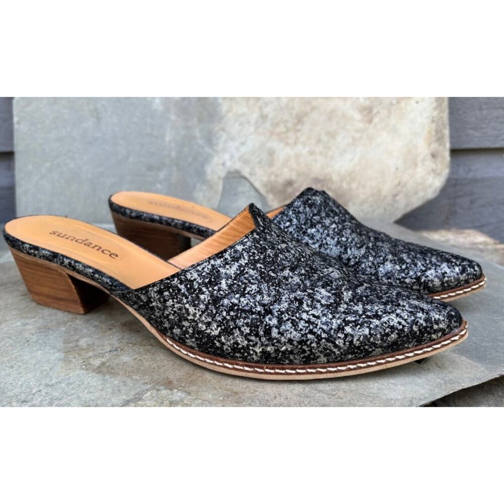 Sundance Idalia Mules in Black, 36.5